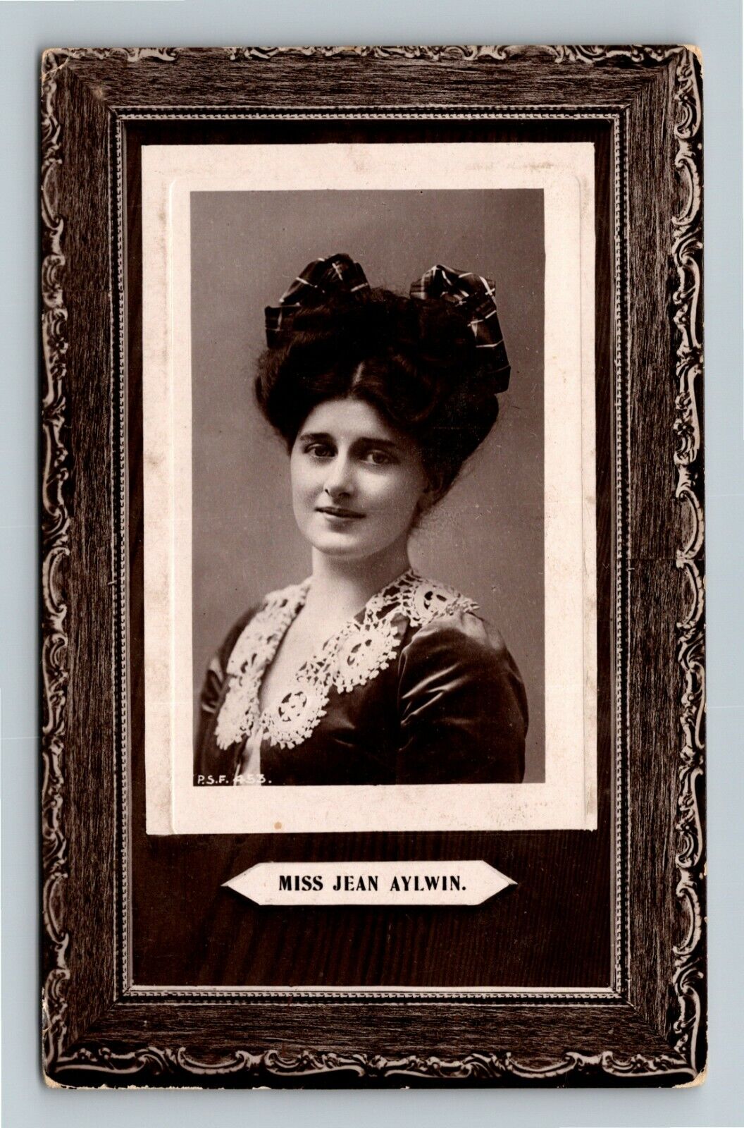 RPPC Miss Jean Aylwin, Scottish Singer And Actress, Real Photo Vintage Postcard