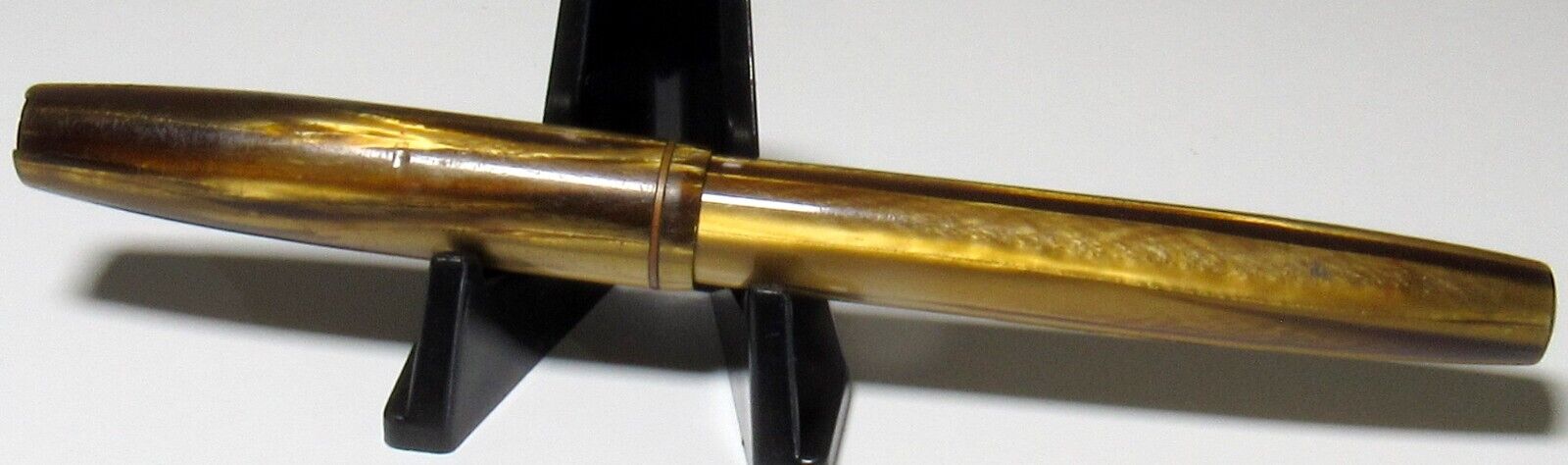 Vintage Waterman\'s Ideal Stalwart Fountain Pen, Brown, Missing Clip, 