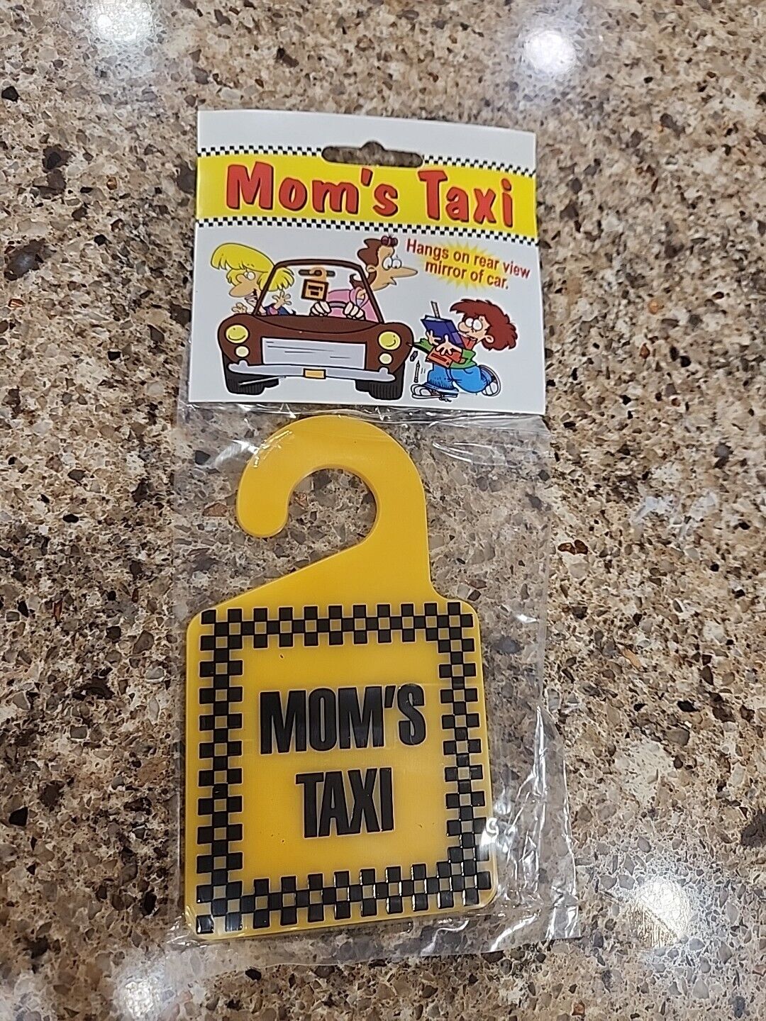 Mom\'s Taxi Rearview Mirror Sign Fun Gift Mother\'s Day Placard