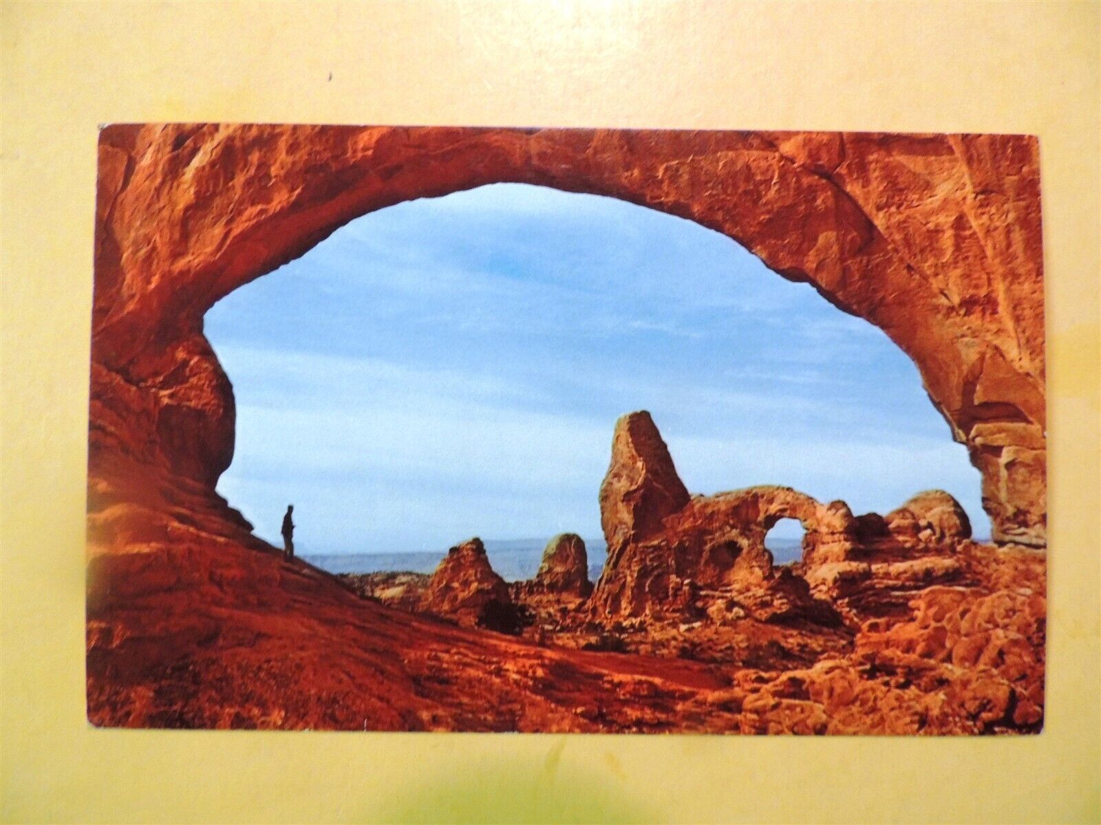 Arches National Park Utah vintage postcard The Windows Formation 1964