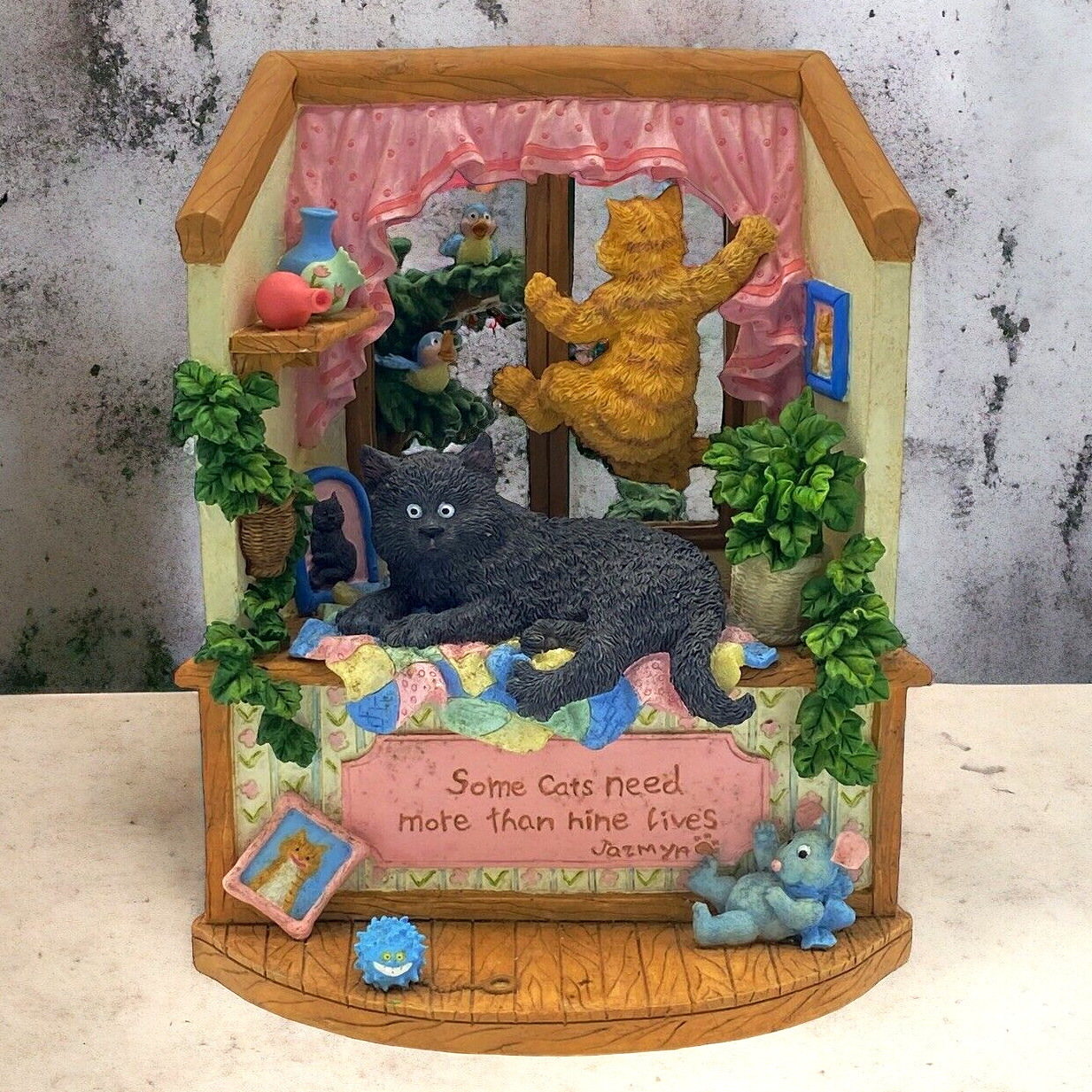 San Francisco Music Box Co Angus & Friends Cats Need Nine Lives 668/1000 Limited