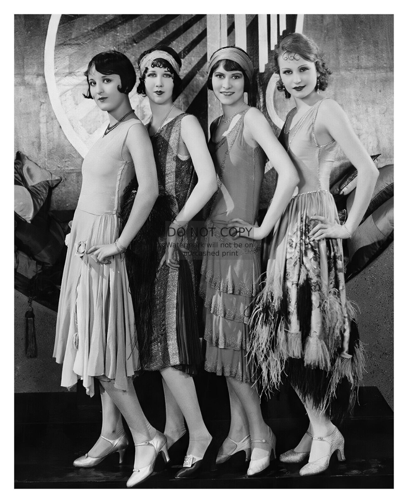 SEXY FLAPPER GIRLS VINTAGE 1920s 8X10 PHOTO