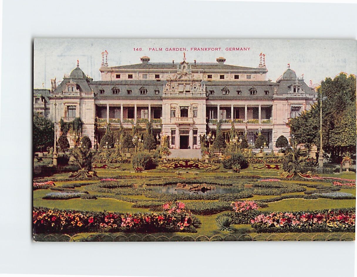 Postcard Palm Garden Frankfurt Germany