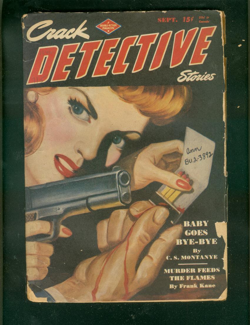 Crack Detective Stories--September 1946--Pulp Magazine--Double Action--G