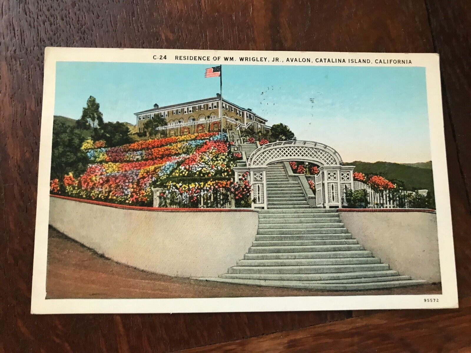 Residence of Wm Wrigley Jr Avalon Catalina Island California Postcard