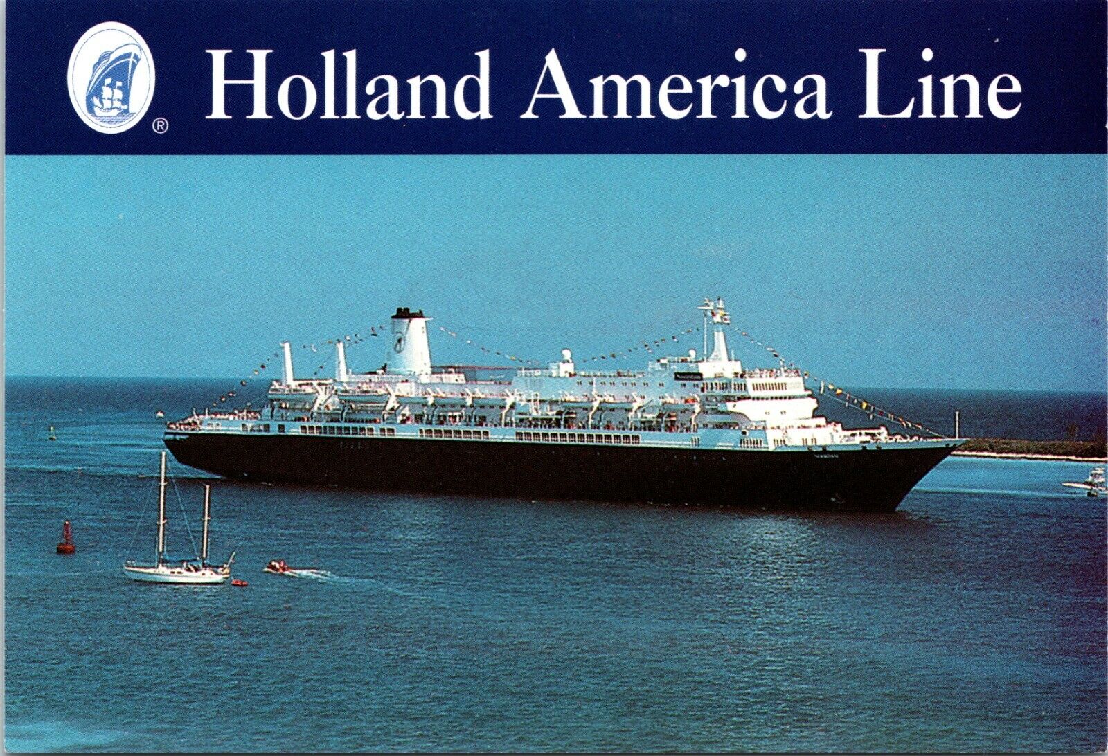 1993 Holland America Line MS Nieuw Amsterdam Noordam Unposted Chrome Postcard