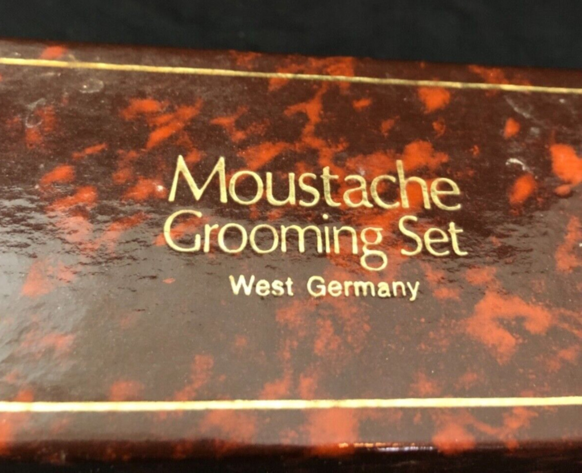 Moustache Grooming Kit Made In West Germany Vintage