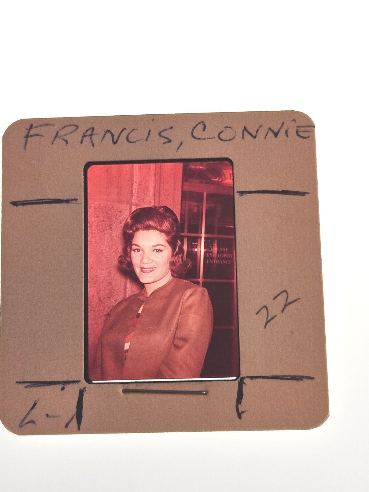 CONNIE FRANCIS ACTRESS/ SINGER  PHOTO 35MM FILM SLIDE