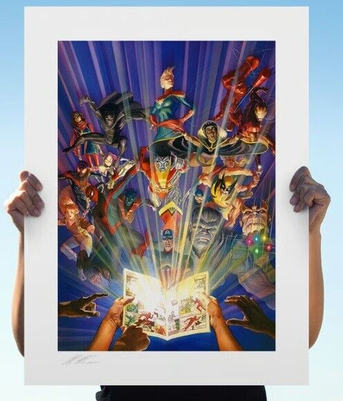 Marvel - Marvel Comics #1000 Fine Art Print HAND SIGNED by Alex Ross 196/250