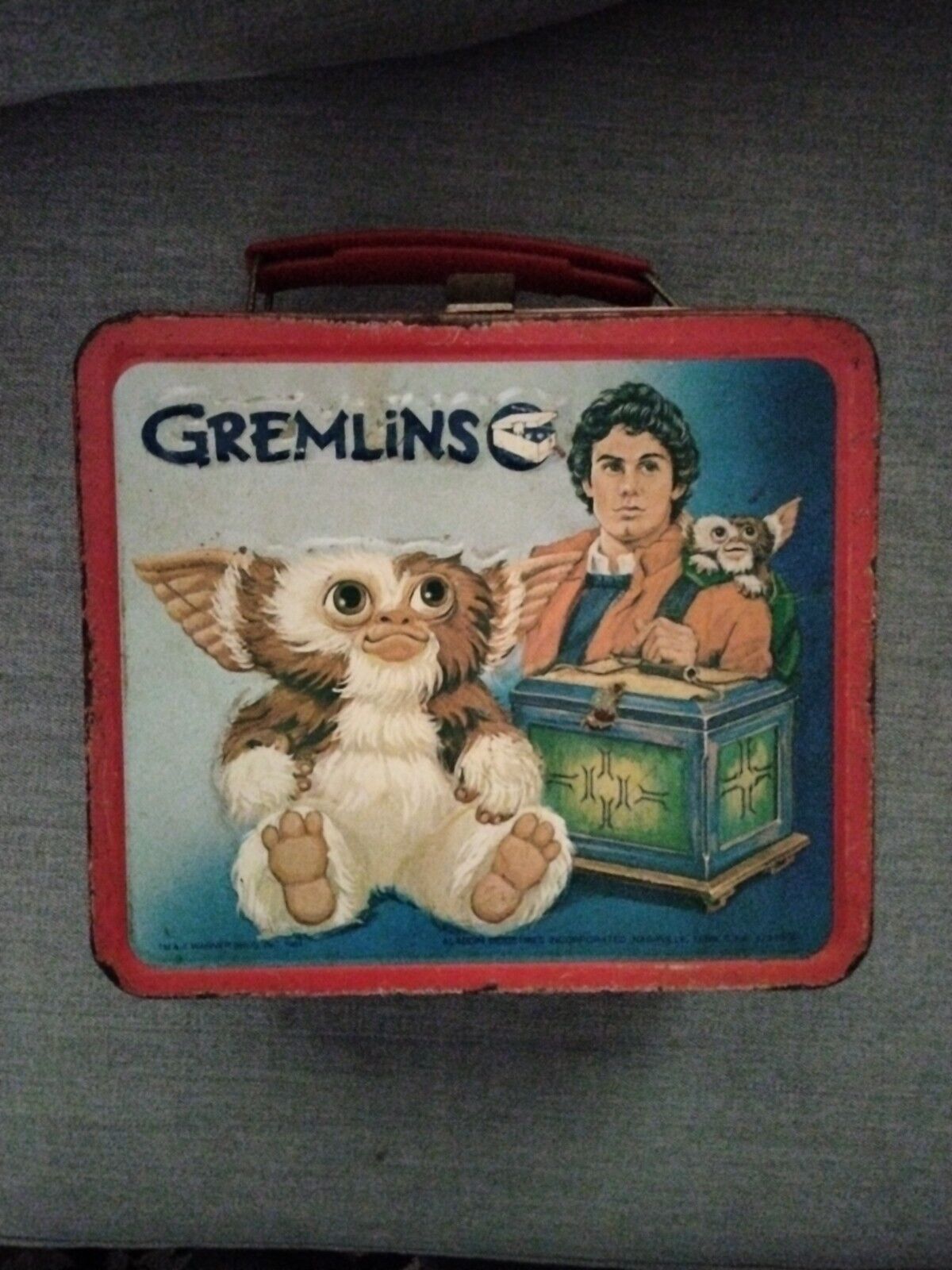 Vintage Gremlins Metal Aladdin 1984 Lunchbox w/ Original Thermos & Pamphlet 