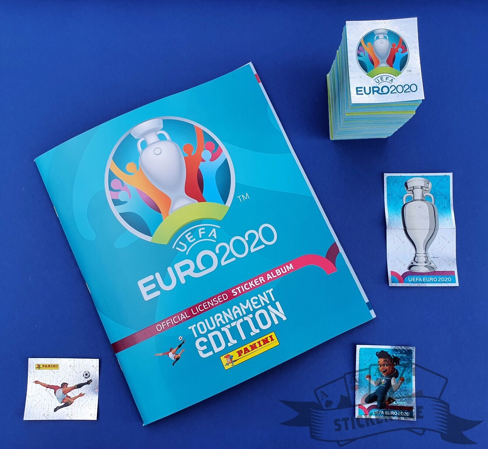 PANINI, Euro 2020 Tournament Edition, Complete Loose Sticker Set + Empty Album