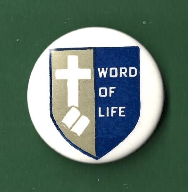 Vintage ~ Word Of Life  Button Pin ~ NOS