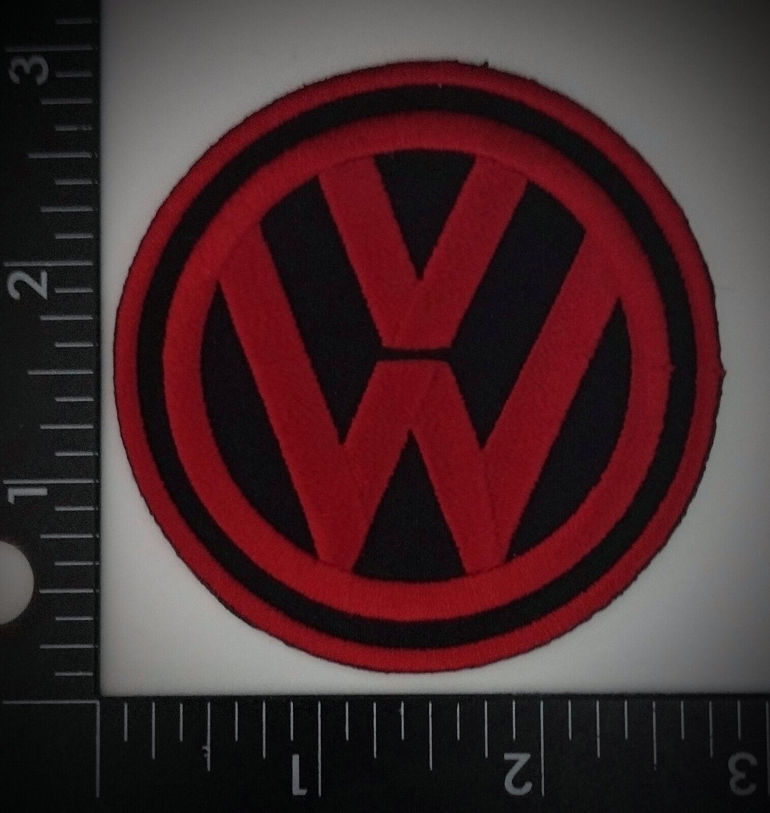 VOLKSWAGEN VW High Quality PATCHES Iron / Sew RED and Black Fast Shipping w/TRK#
