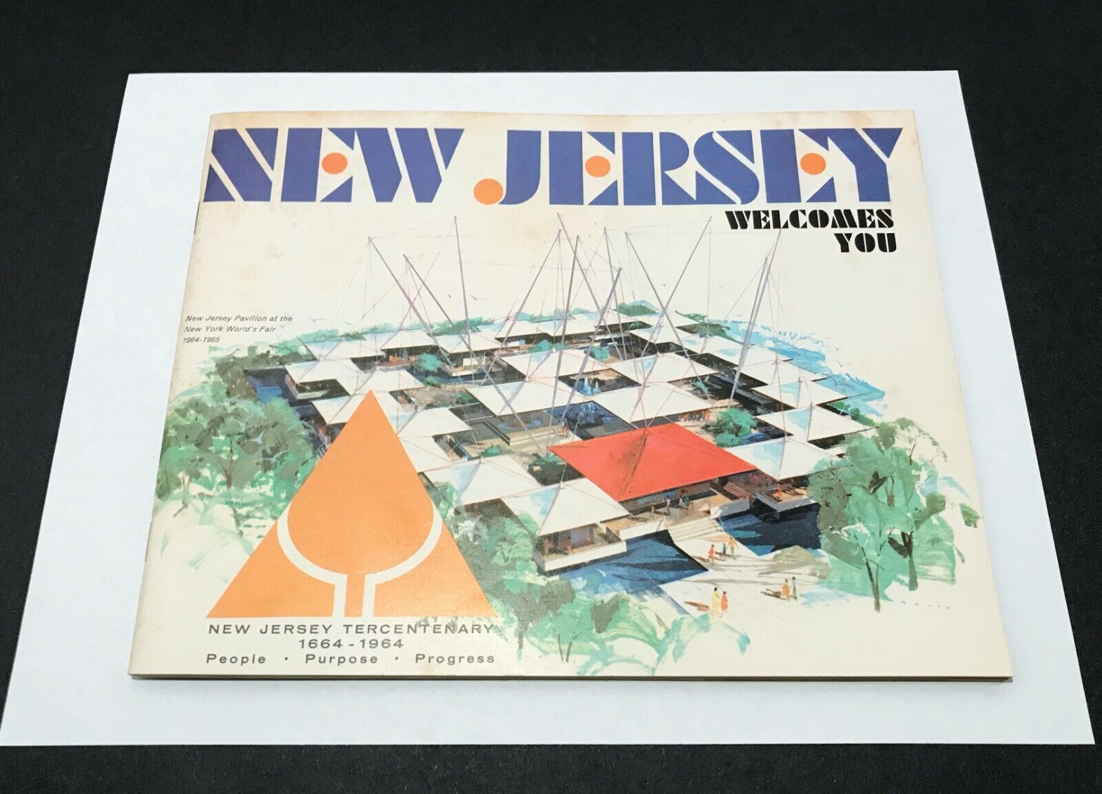 Vintage 1964 New Jersey Tercentenary Tourism Guide Book - New Jersey 1664-1964
