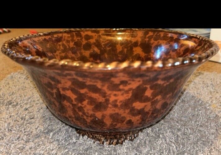 Earnest Hemingway Collection Kenya Brown Large Bowl Rare Excellent Condition