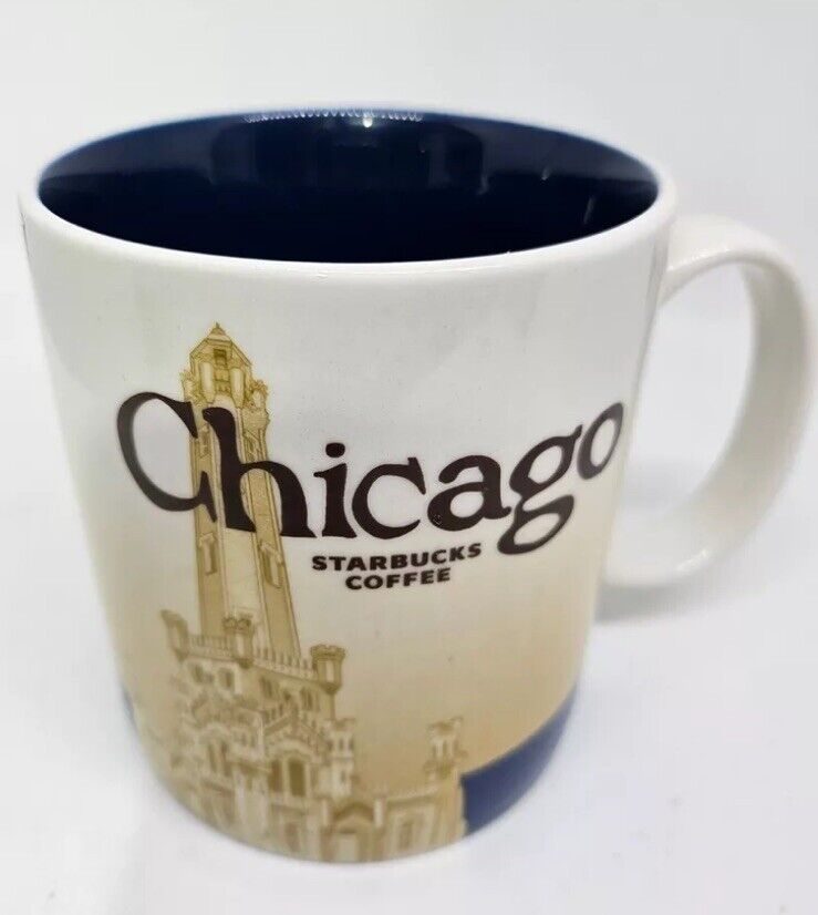 Starbucks Chicago Collector Coffee Mug Global City Icon Series 16 oz 2009