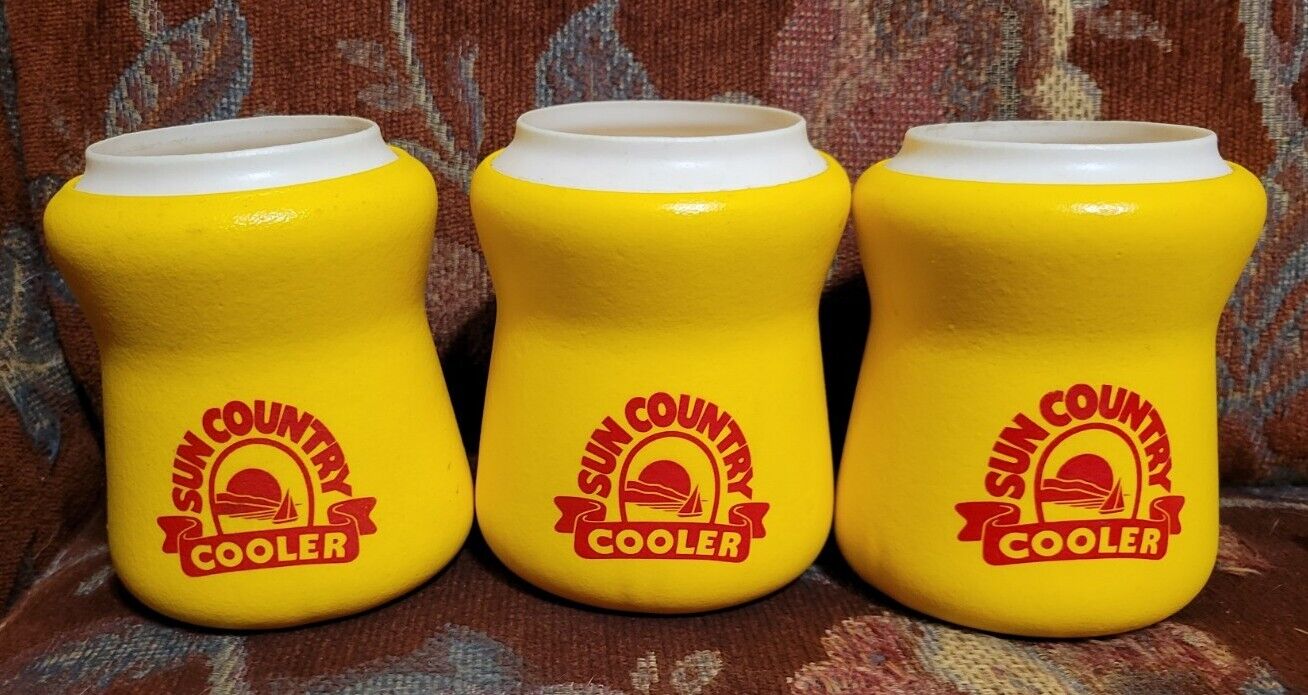 3 Vtg Sun Country Coolers Coozies