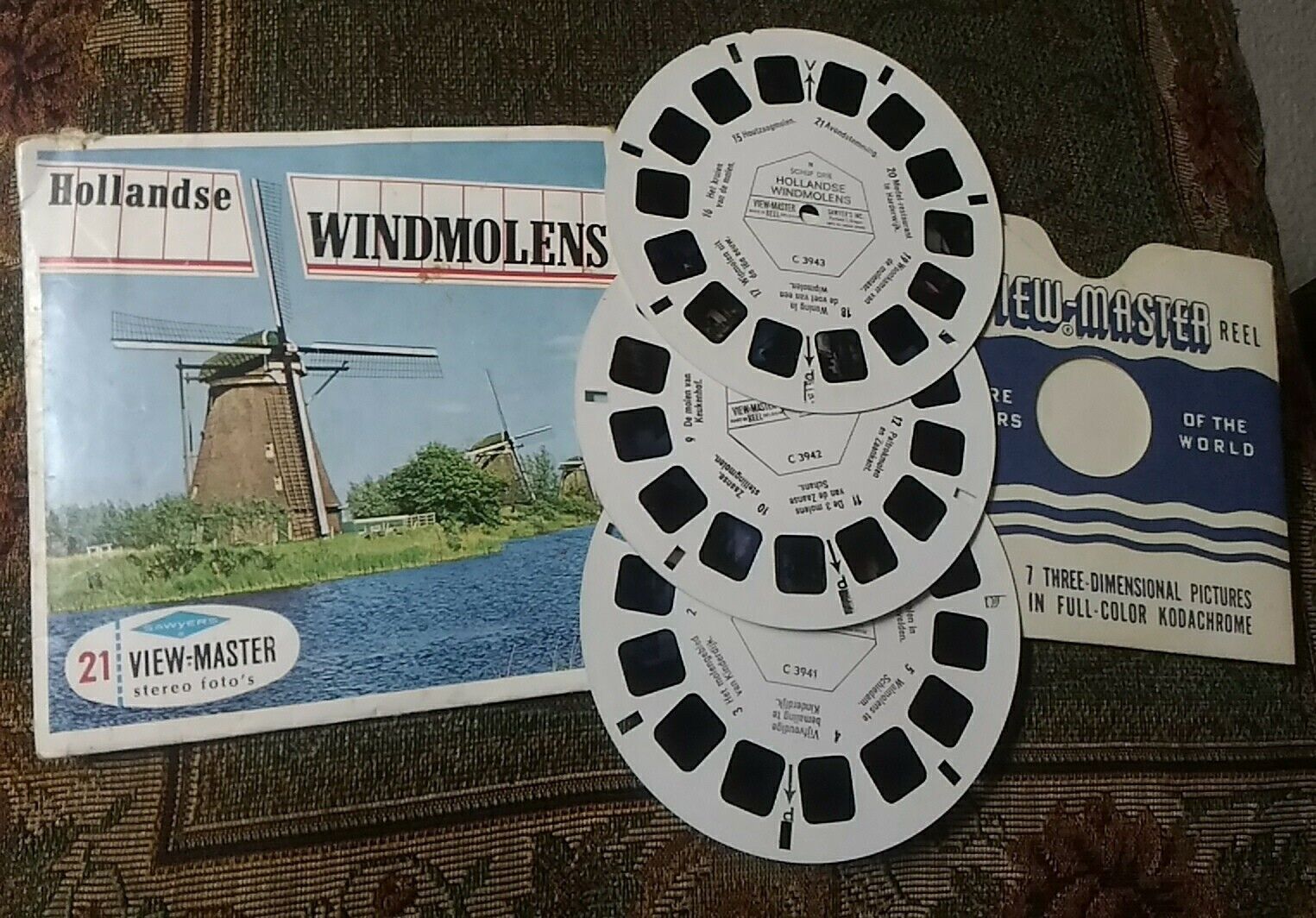 Sawyer\'s C394N Hollandse Windmolens Holland Vintage view-master 3 Reels Packet