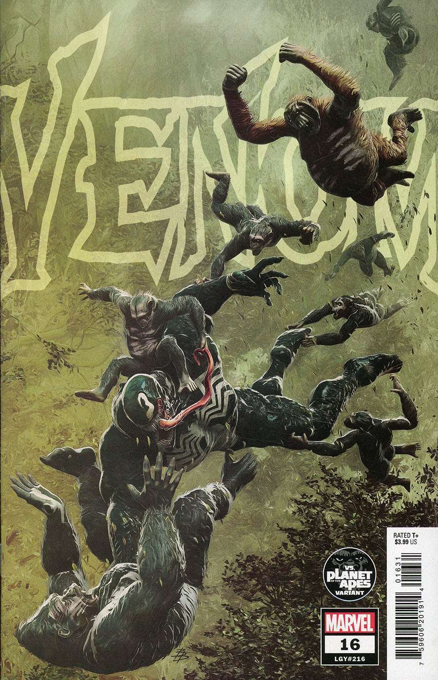 Venom (5th Series) #16B VF/NM; Marvel | 216 Planet for the Apes Variant - we com