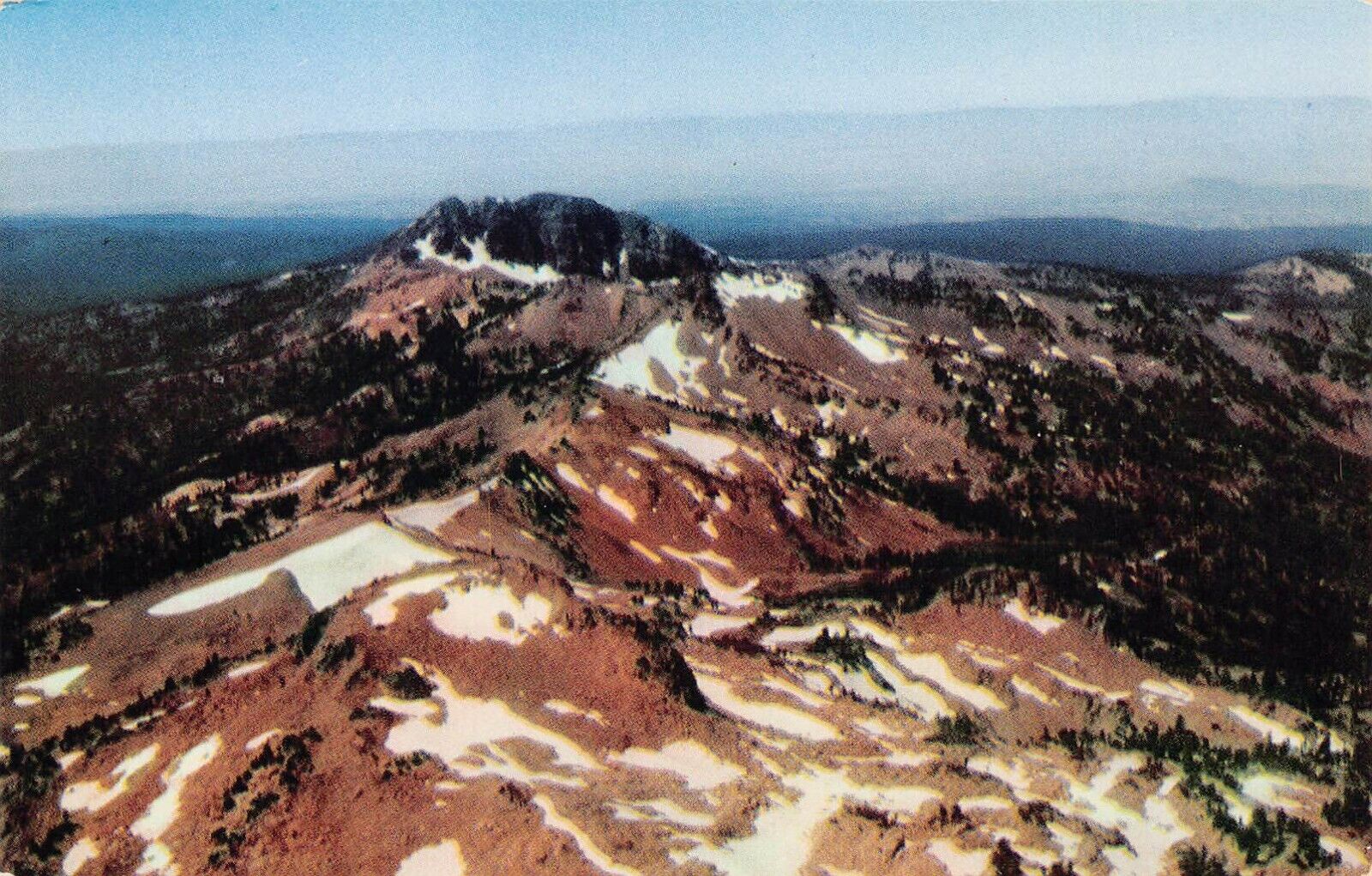 Mount Lassen Peak CA California Volcano Lava Dome Cascade Range Vtg Postcard A18