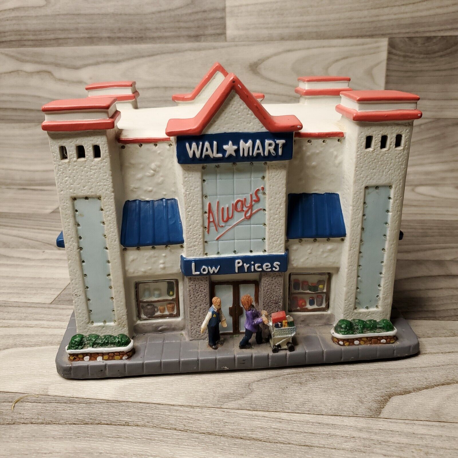 Wal-Mart Store Fiber Optic Holiday Christmas Village Building Tested Works