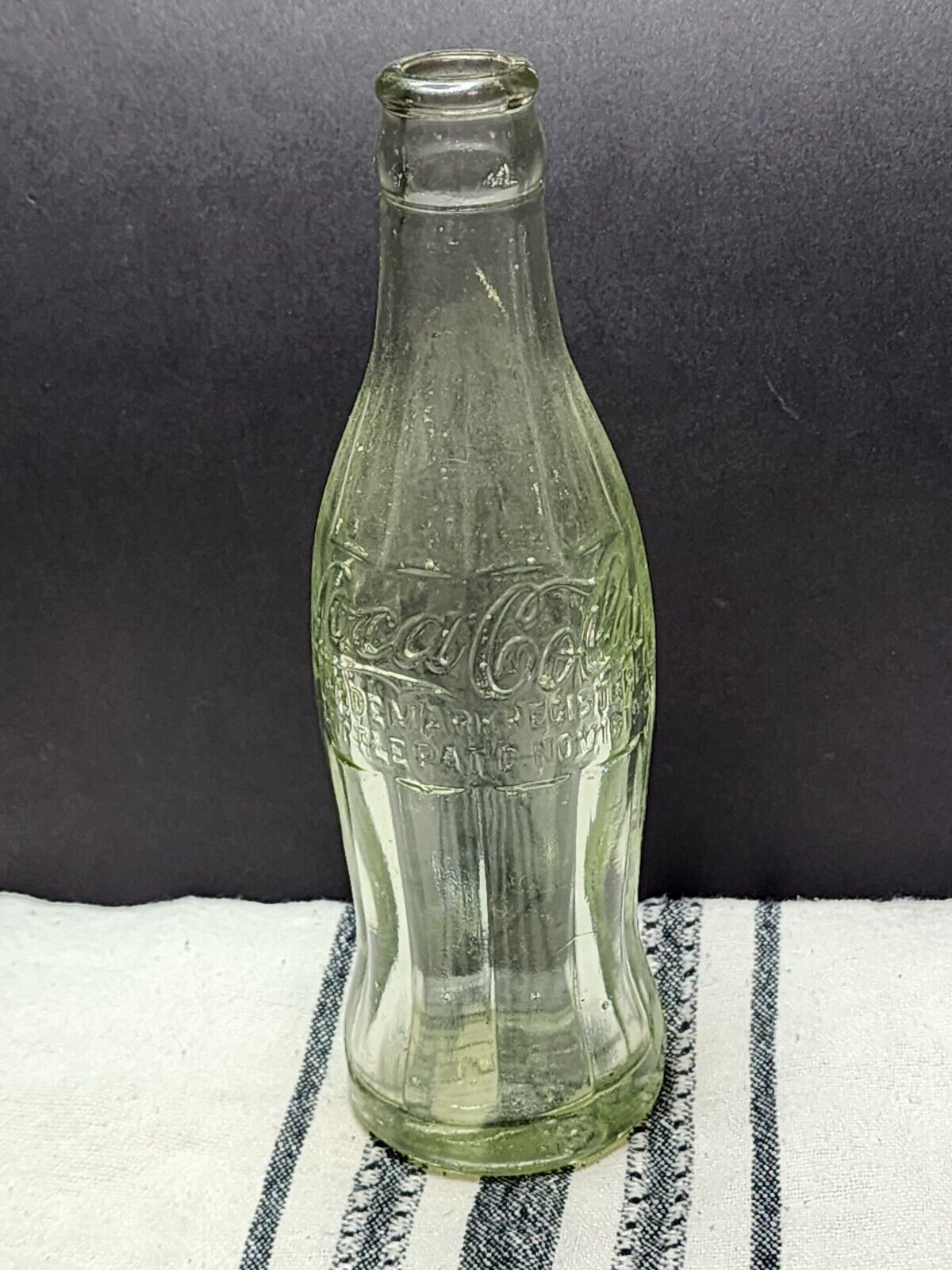 Pat 1915 Evansvill CC No Indiana Cola Coke Bottle Scarce Clear Green J21
