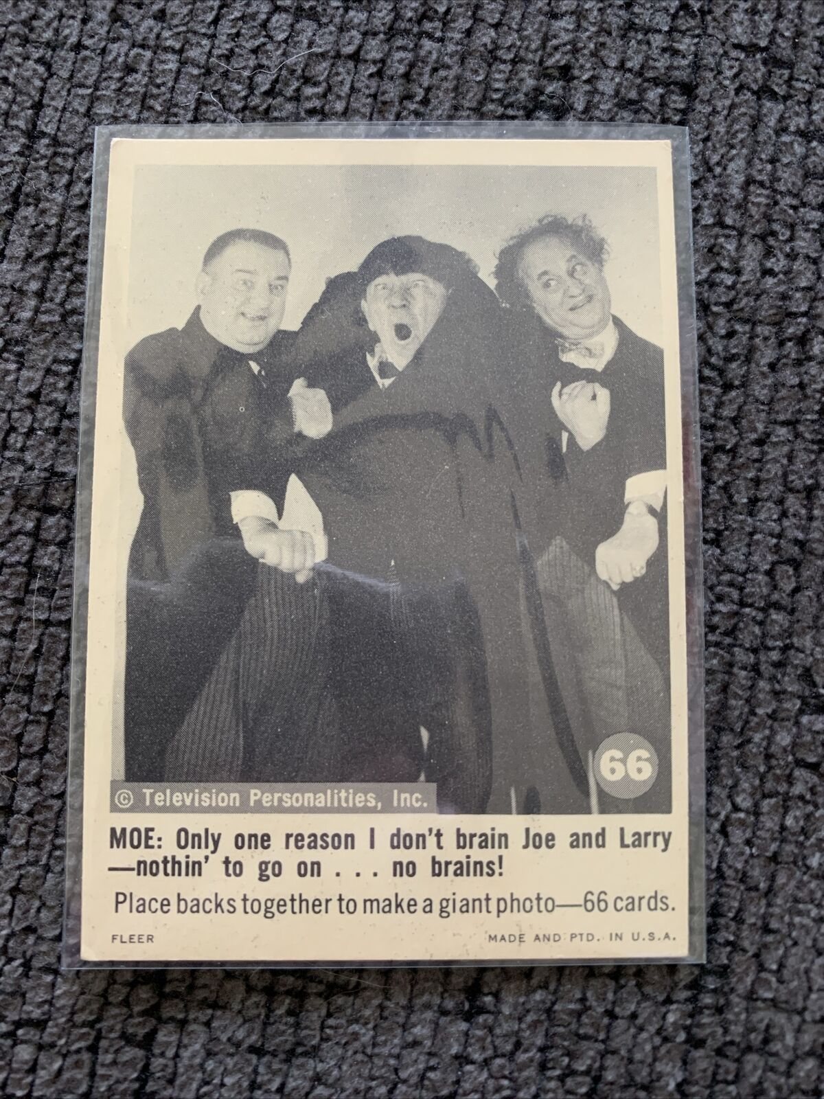 1966 Fleer Three Stooges #66 NonSport Vintage