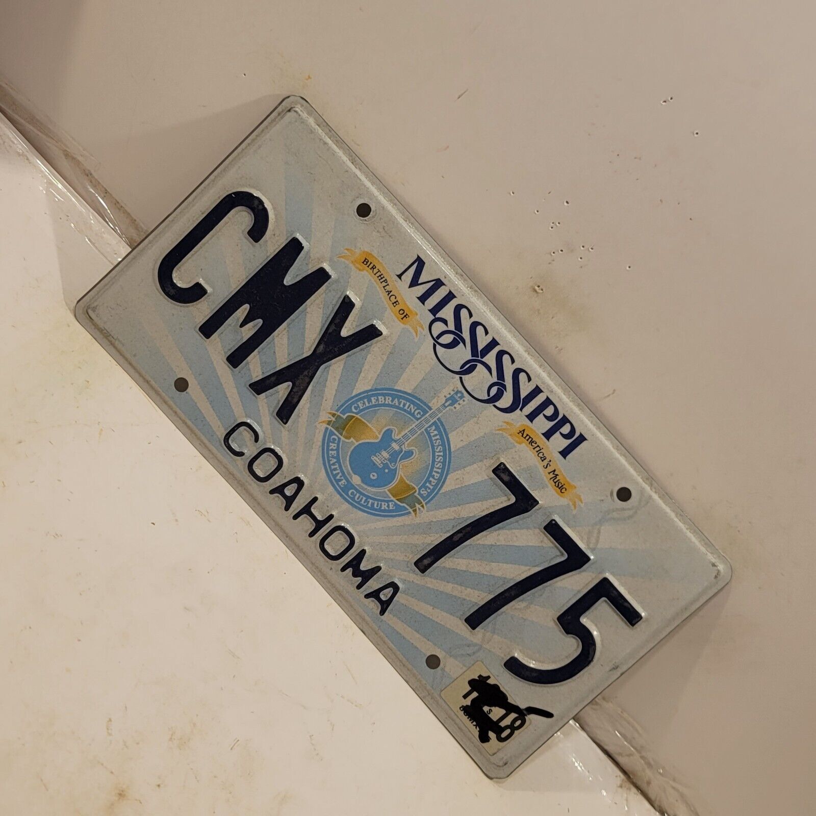 2018 Mississippi License Plate CMX-775 Man cave BAR