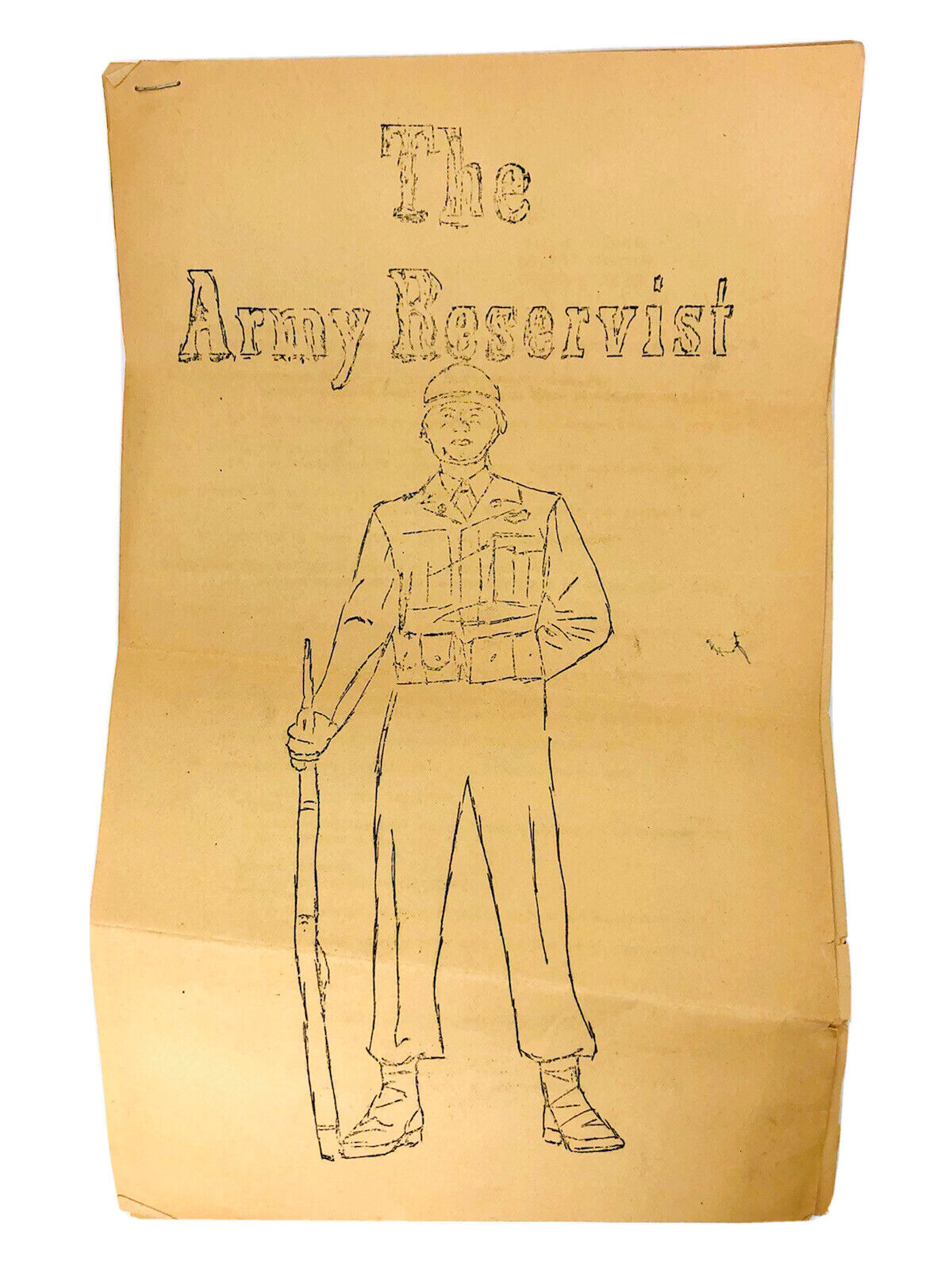 Vtg Korean War Army Reserves Reservist Recruitment Brochure Packet Racine Wis