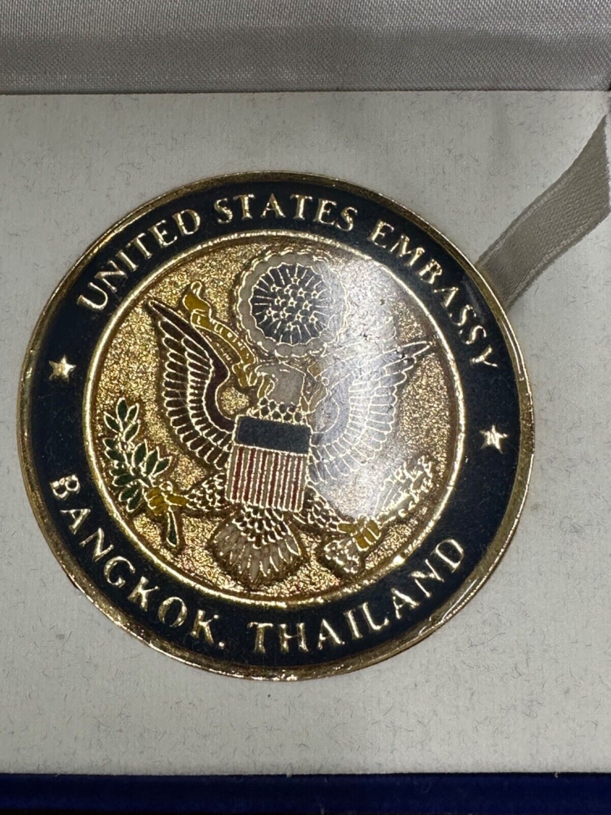 REAL N RARE US DEPARTMENT OF STATE US EMBASSY BANGKOK THAILAND SINGLE SIDED COIN