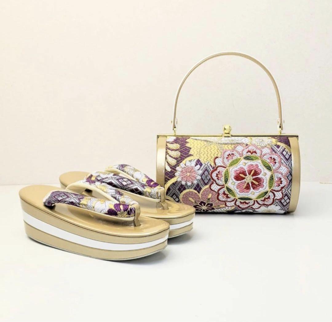 Coming Of Age Ceremony Wedding Sandals Bag 2 Piece Set