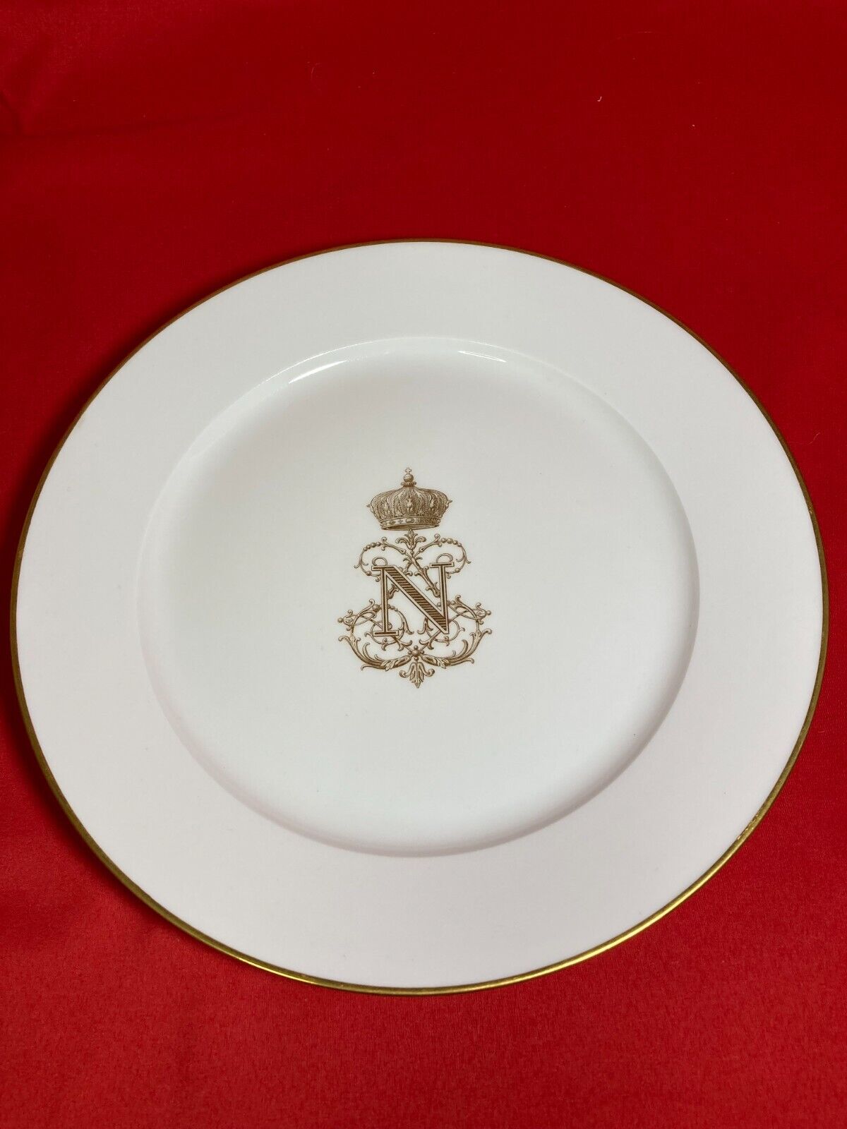 1865 Napoleon III Royal Dinner Plate 9.5\