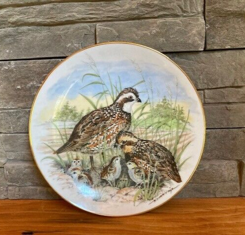 Game Birds of the South BOBWHITE QUAIL Collector Plate Limited Edition 
