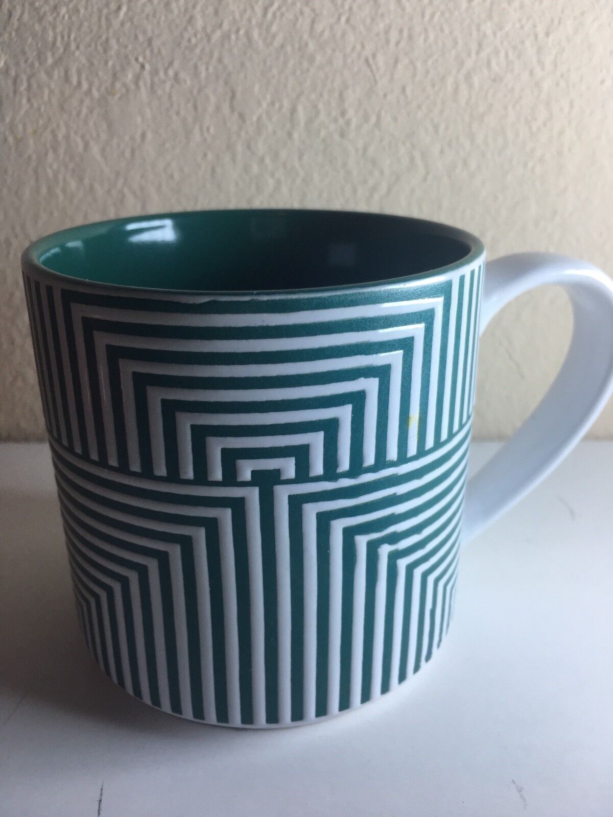 Geometric Green White Stackable Momentum Mug Cup