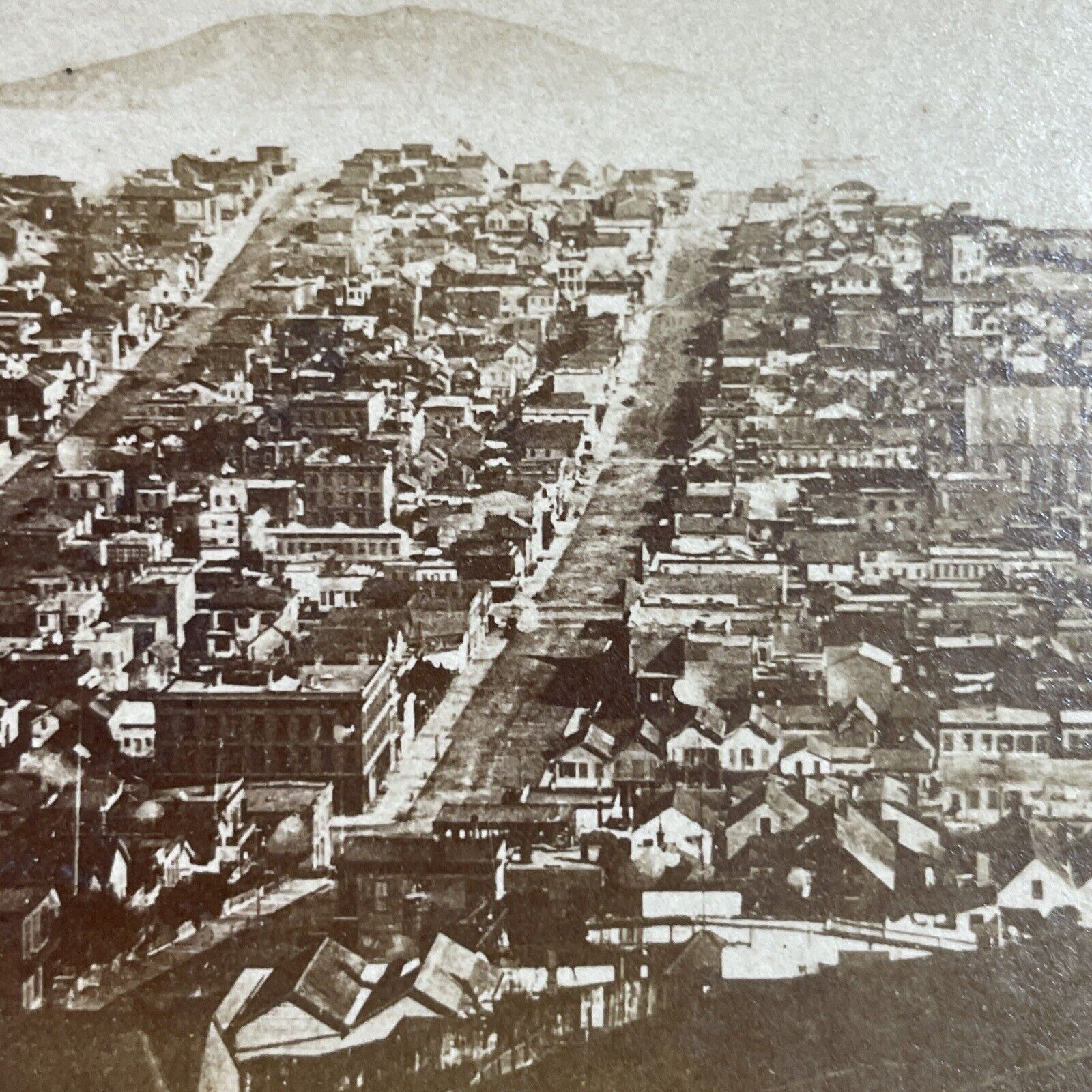 Antique 1870s San Francisco California City View Stereoview Photo Card P3488