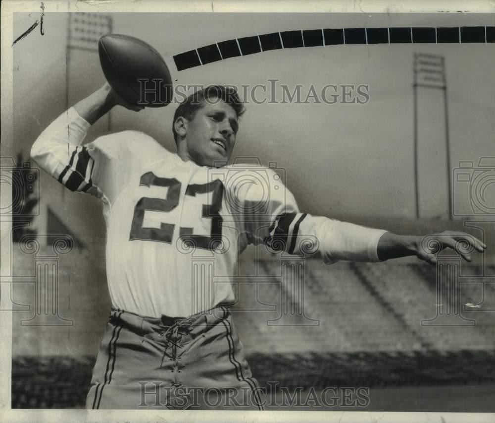 1955 Press Photo Eddie Albright, Syracuse University quarterback, New York