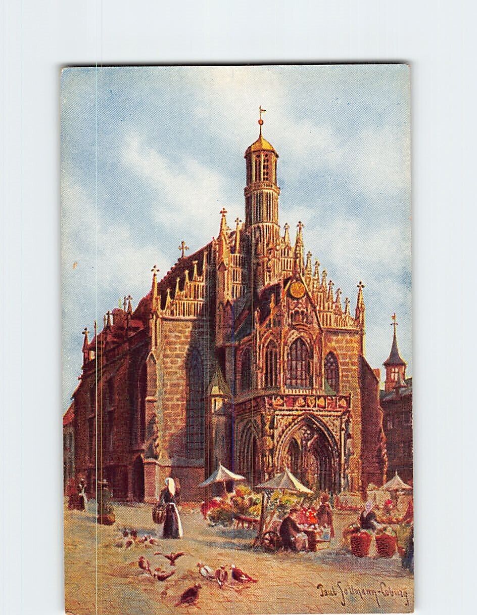 Postcard Frauenkirche, Nürnberg, Germany