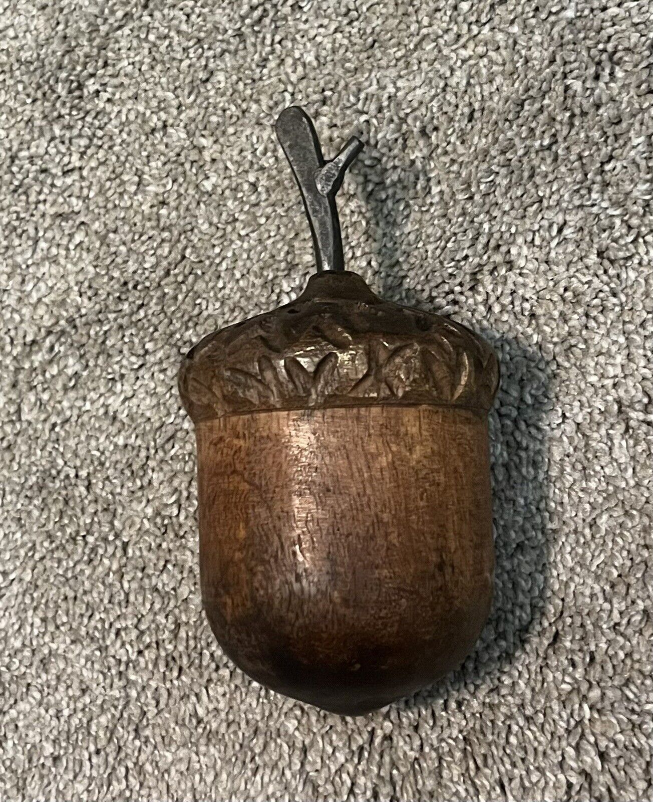 Large Vintage Wooden Acorn, Really Cool Piece