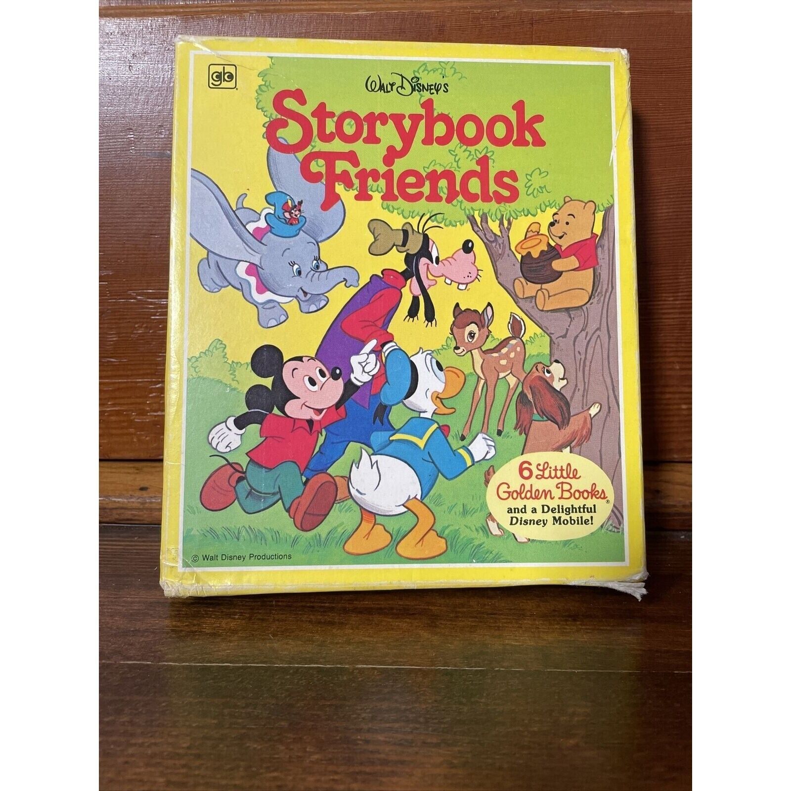 Rare Disney Storybook Friends 6 Little Golden Books Mobile New Set