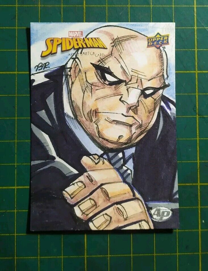 2022 UpperDeck Spider-Man Sketch Card - Kingpin  1/1 - by Bete Rodrigues