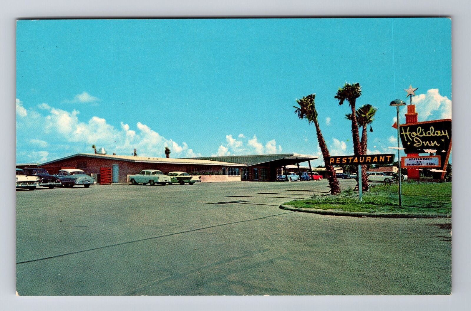 Brownsville TX-Texas, Holiday Inn, Advertising, Antique Vintage Postcard