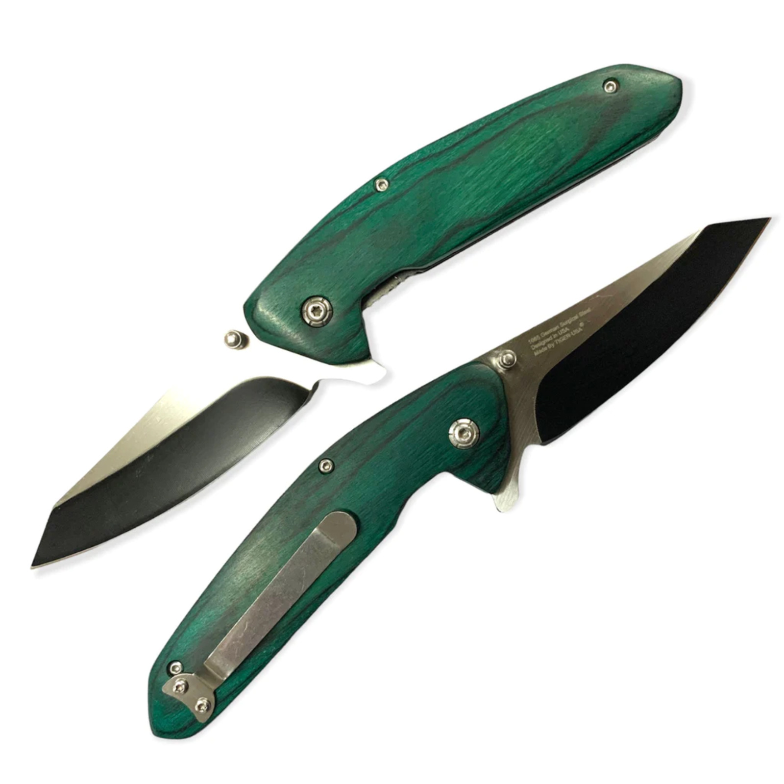 TACTICAL Spring Assisted Open Pocket Knife CLEAVER RAZOR FOLDING Blade
