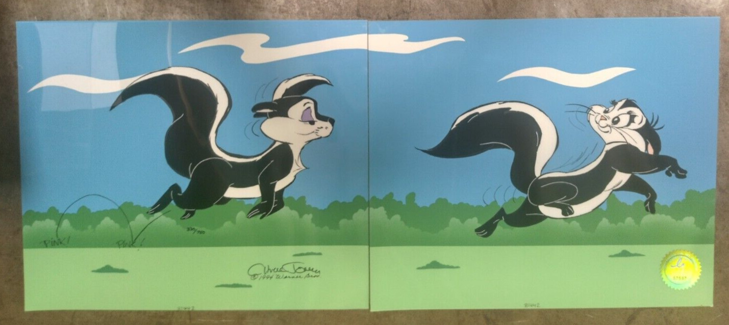 Pepe Le Pew Animation Cels - \