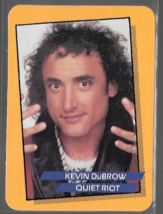 1985 ROCK STAR CONCERT CARDS 1ST SERIES SINGLE TRADING CARD #62 KEVIN DUBROW