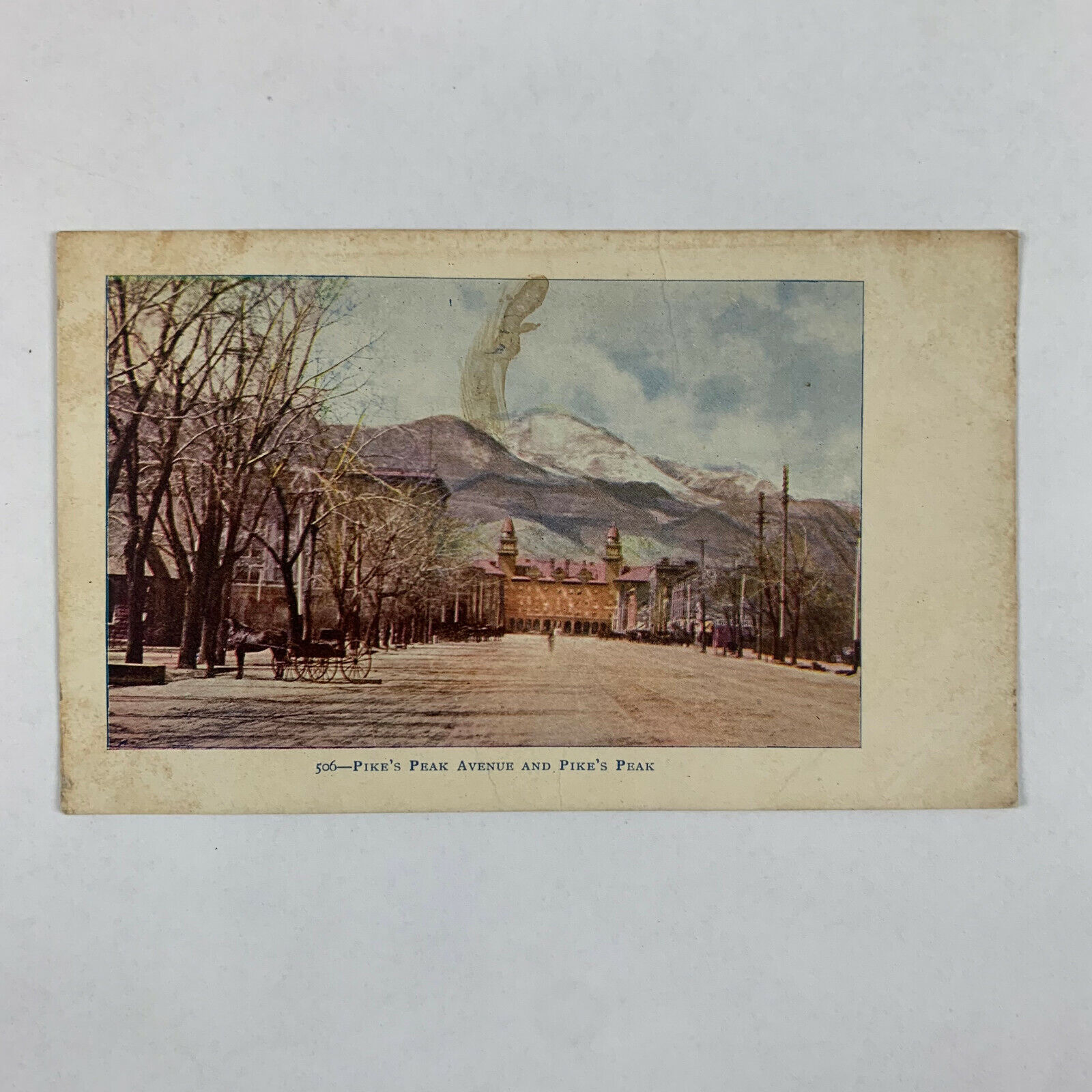 Postcard Colorado Pike\'s Peak CO Avenue Pre-1907 Unposted Undivided Back