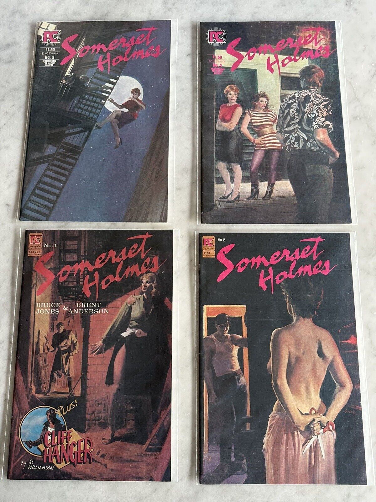 Somerset Holmes #1 #2 #3 and #4 Full Series Run (Pacific, 1983)