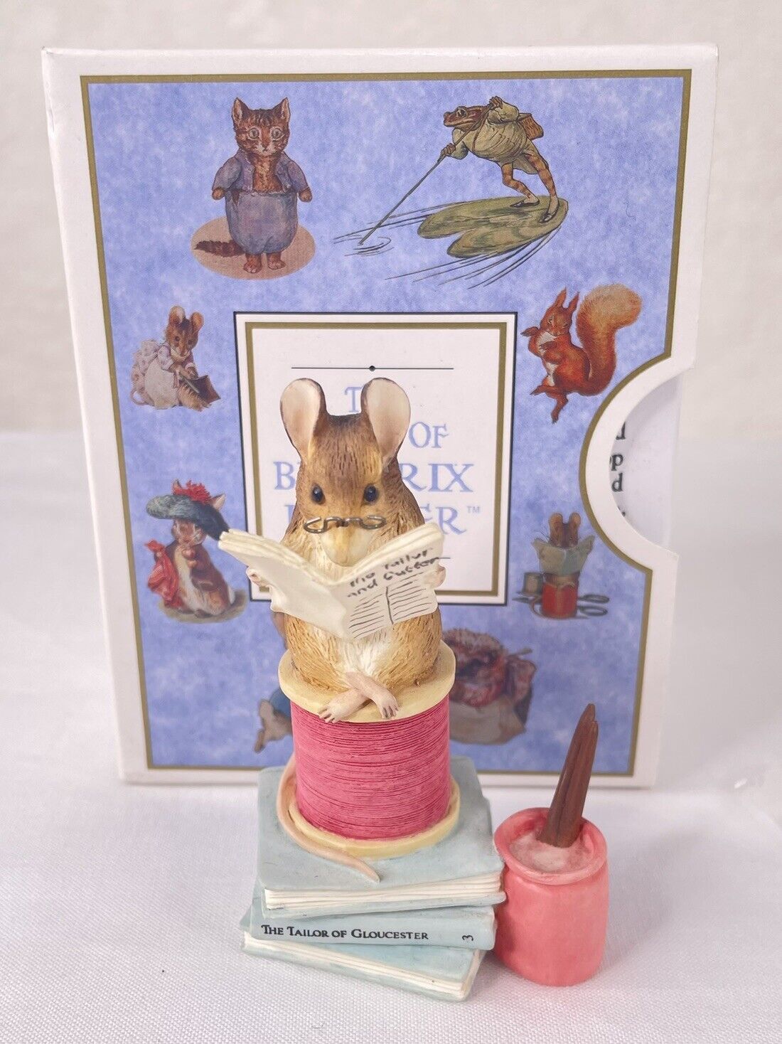 Beatrix Potter Tailor Of Gloucester Mouse Figurine England 1996 Original Box