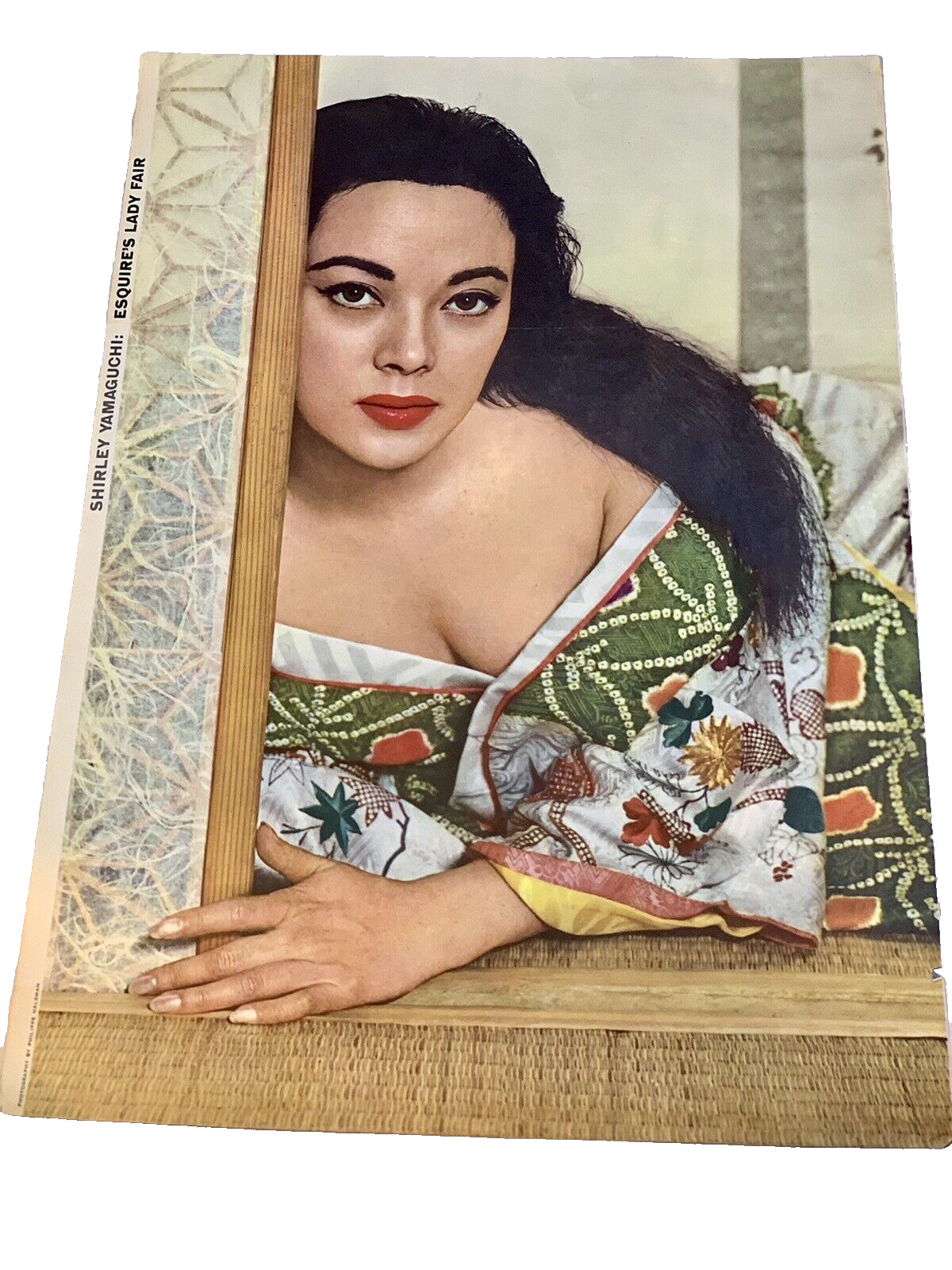 Shirley Yamaguchi Esquire Lady Fair 1955 Pin Up Photo Philippe Halsman 13x18