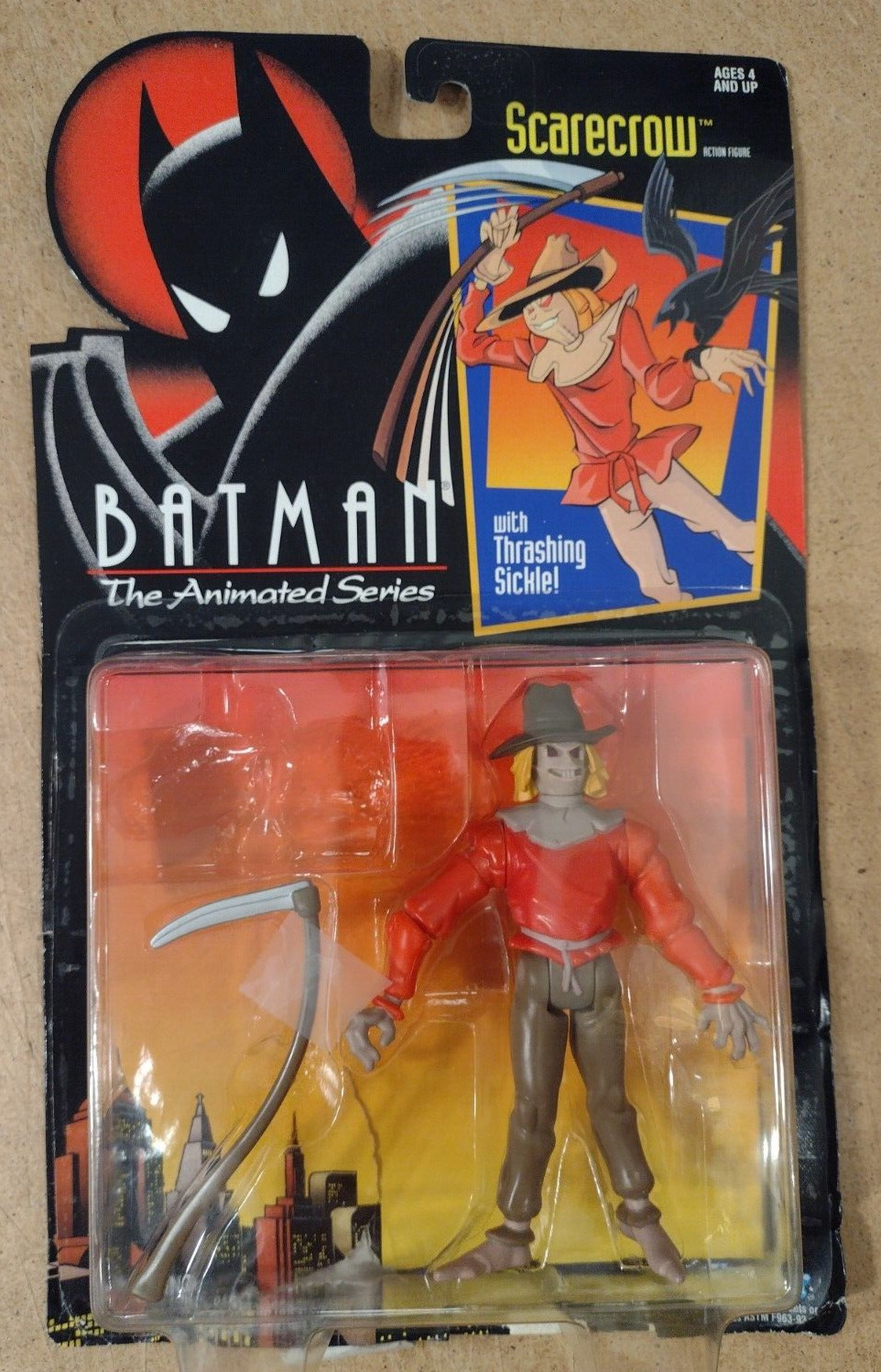 Scarecrow Batman Animated Series Action Figure/Kenner/1993/Loose With Package