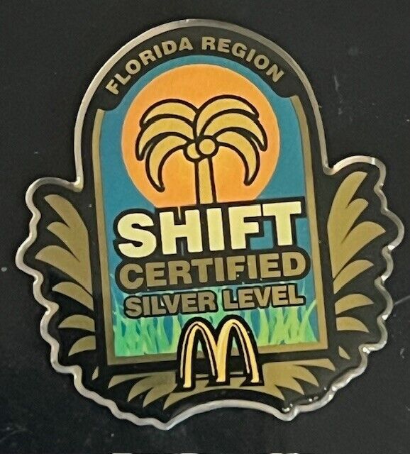 McDonald\'s Shift Certified Silver Level Florida Region Collectible Lapel Hat Pin